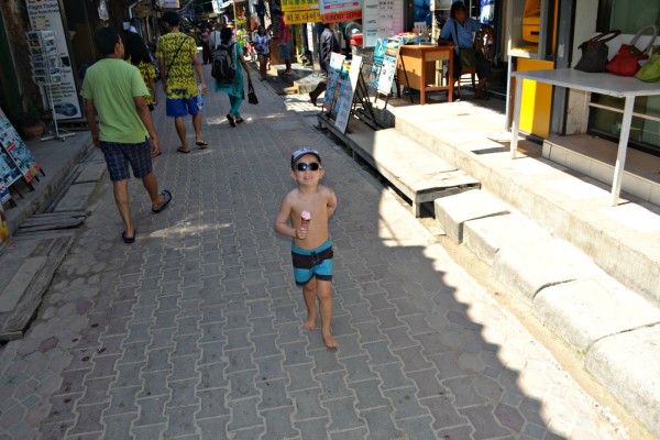 Main road on Phi Phi Don