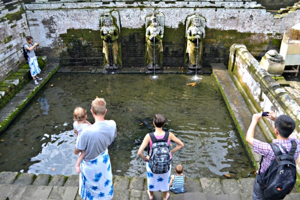 Fish pool in Goa Gajah complex