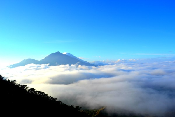 Sun's up over Mt Agung