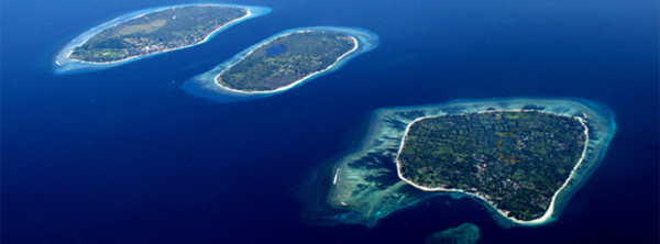 Gili Air, Meno, Trawangan