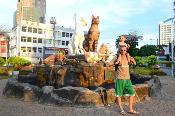 Cats are everywhere in Kuching