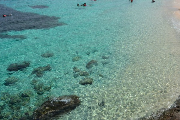 Crystal clear waters at Marine park