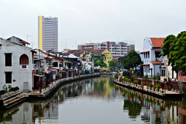 Melaka river waterfont