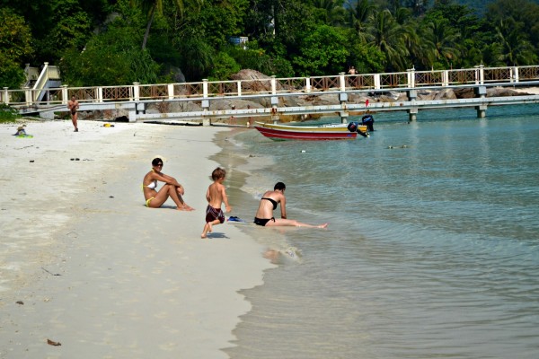 The beach at Island resort