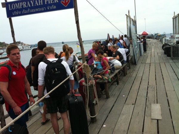 In line for Catamaran