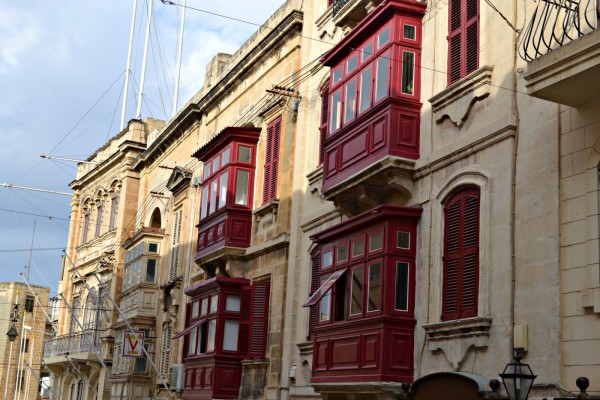 Colorful balconies