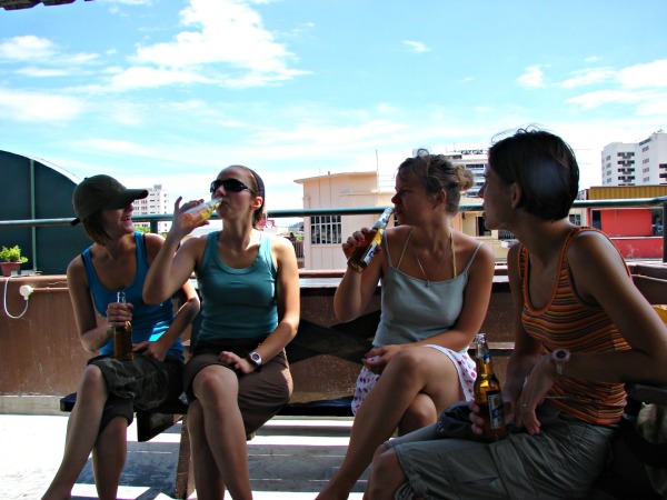 Rooftop beer moment