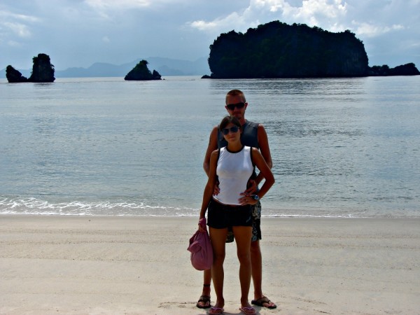 Tanjung Rhu beach with my wife