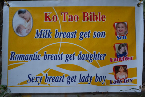 As it says...Koh Tao Bible