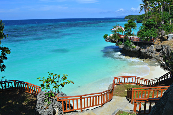 Morning view over the small bay