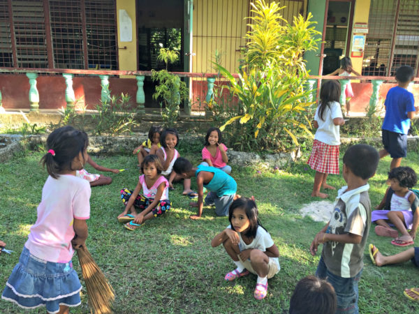 Kids playing at School near Villa Maya