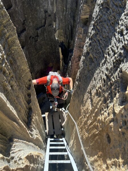 Descending into caves